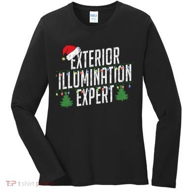 Exterior Illumination Expert Christmas Light Decorator Women's Long Sleeve Shirt