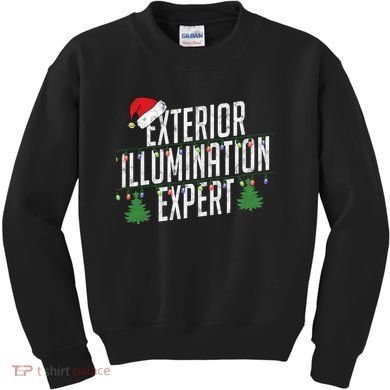 Exterior Illumination Expert Christmas Light Decorator Kids Sweatshirt