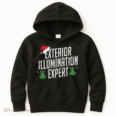 Exterior Illumination Expert Christmas Light Decorator Kids Hoodie