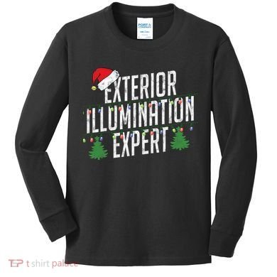 Exterior Illumination Expert Christmas Light Decorator Kids Long Sleeve Shirt