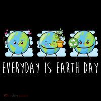 Everyday Is Earth Day Cute Planet Awareness Women's Hoodie thumb 2