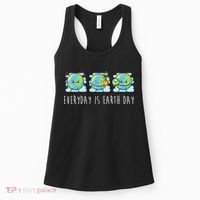 Everyday Is Earth Day Cute Planet Awareness Women's Tank Top thumb 0