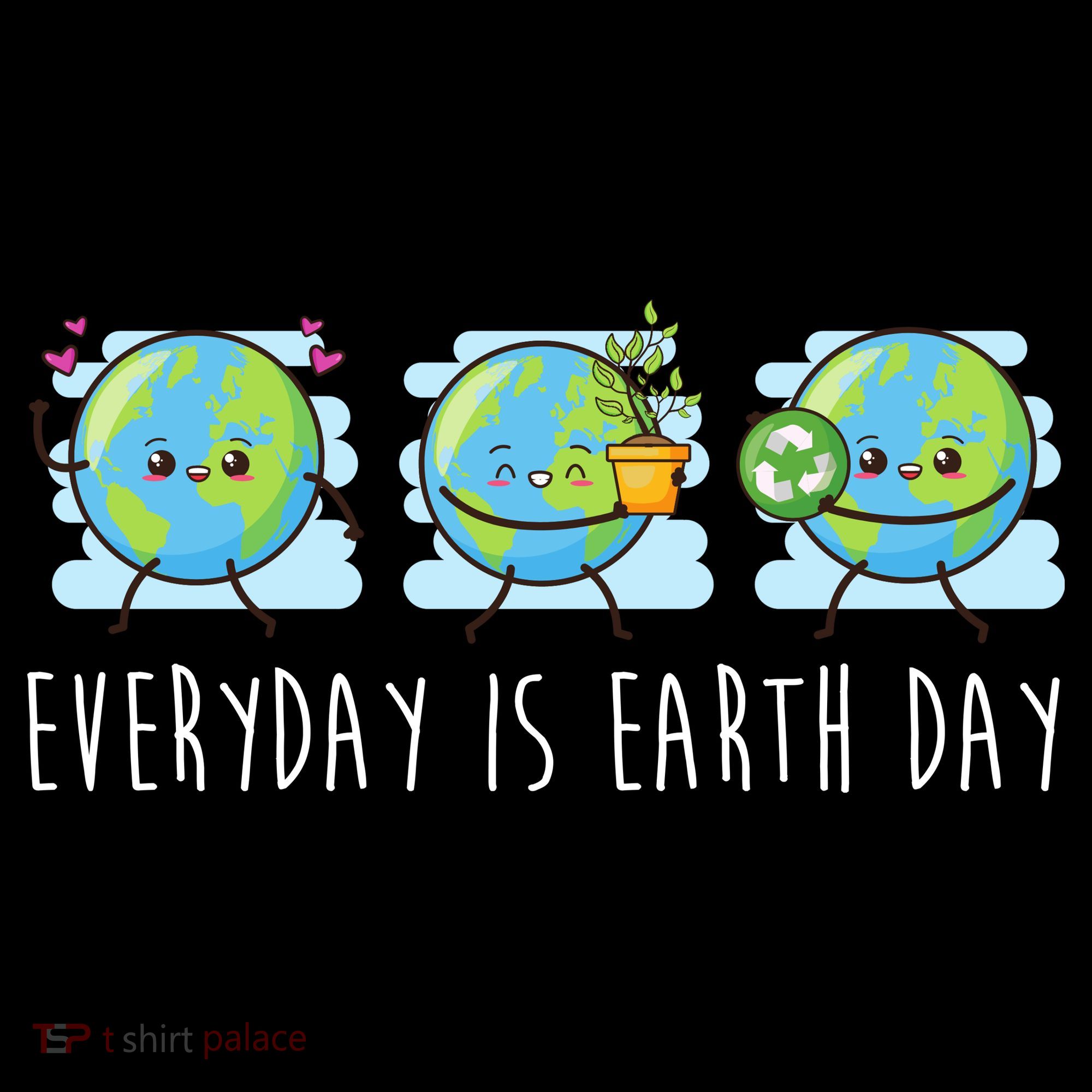 Everyday Is Earth Day Cute Planet Awareness Women's Tank Top