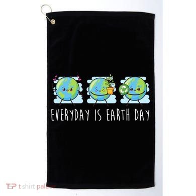 Everyday Is Earth Day Cute Planet Awareness Golf Towel