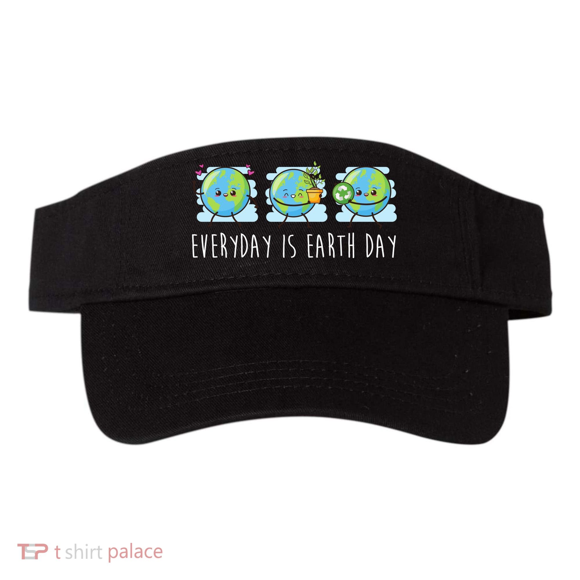 Everyday Is Earth Day Cute Planet Awareness Visor