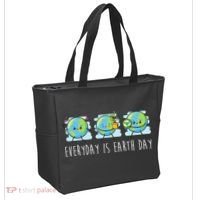 Everyday Is Earth Day Cute Planet Awareness Tote Bag thumb 2