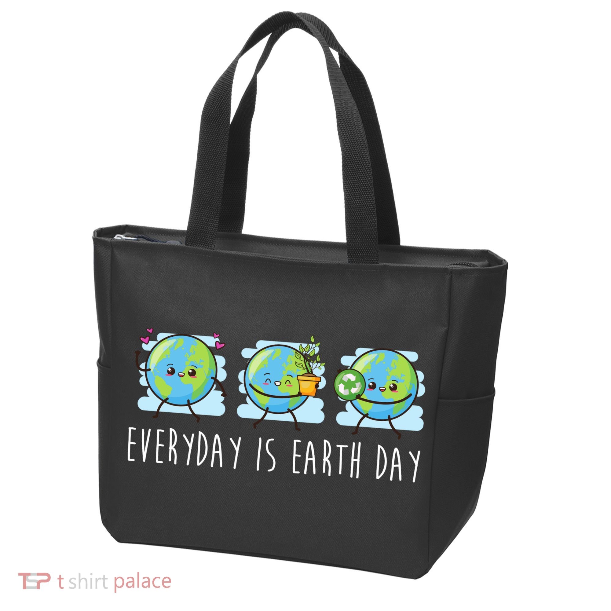 Everyday Is Earth Day Cute Planet Awareness Tote Bag