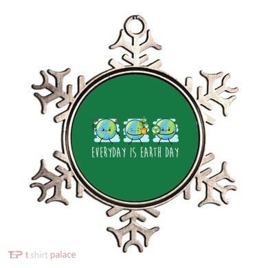 Everyday Is Earth Day Cute Planet Awareness Ornament