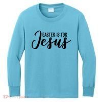 Easter Is For Jesus Cute Kids Long Sleeve Shirt thumb 0
