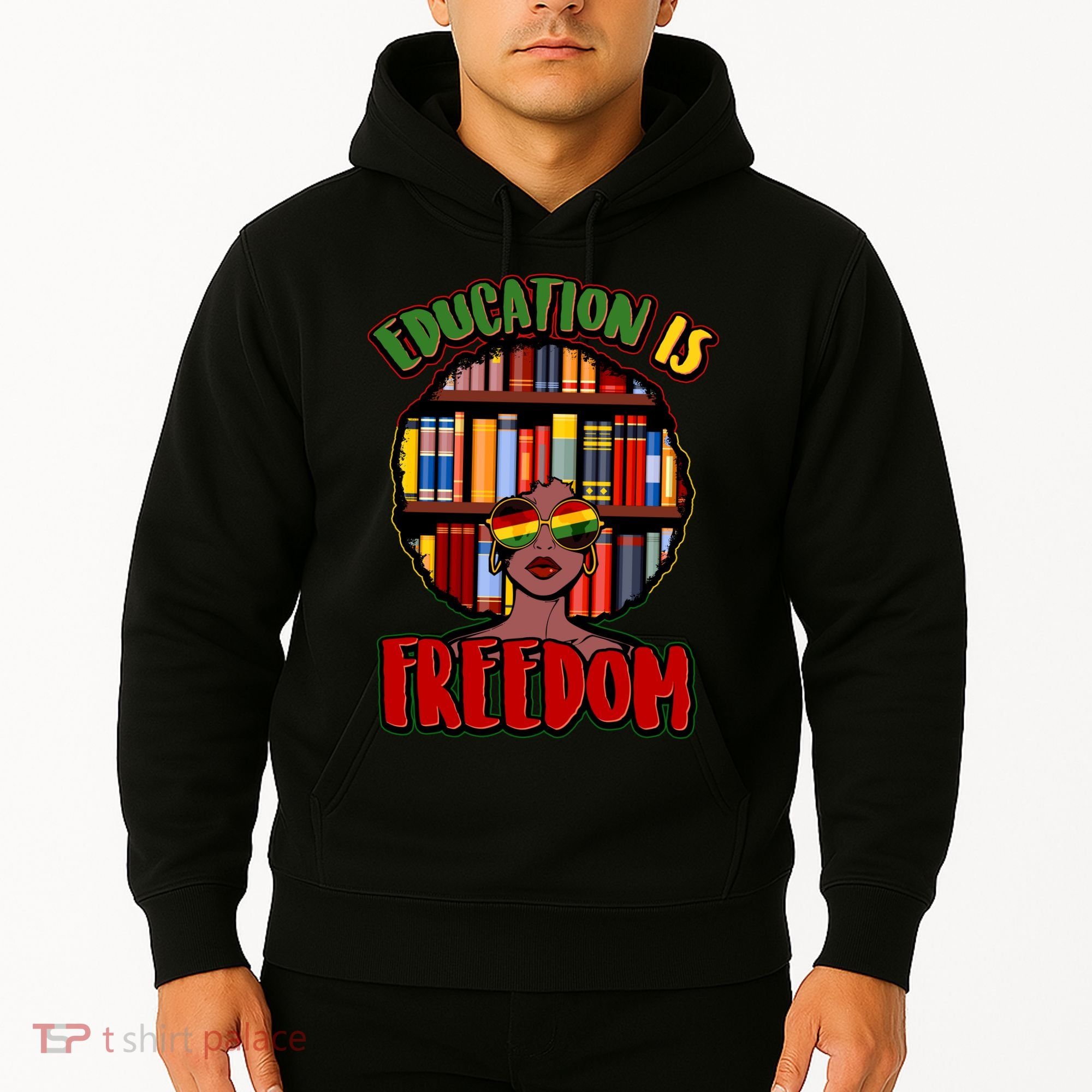 Education Is Freedom Black History Book Reading Lover Hoodie