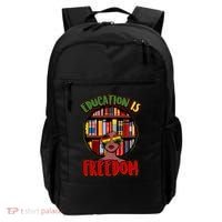 Education Is Freedom Black History Book Reading Lover Backpack thumb 0