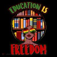 Education Is Freedom Black History Book Reading Lover Coffee Mug thumb 5