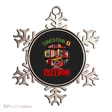 Education Is Freedom Black History Book Reading Lover Ornament