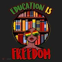 Education Is Freedom Black History Book Reading Lover Hat thumb 2