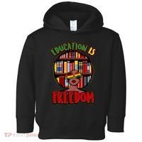 Education Is Freedom Black History Book Reading Lover Toddler Hoodie thumb 0