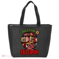 Education Is Freedom Black History Book Reading Lover Tote Bag thumb 0