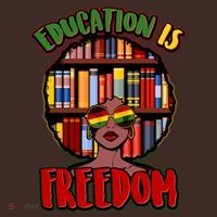 Education Is Freedom Black History Book Reading Lover Mousepad thumb 1