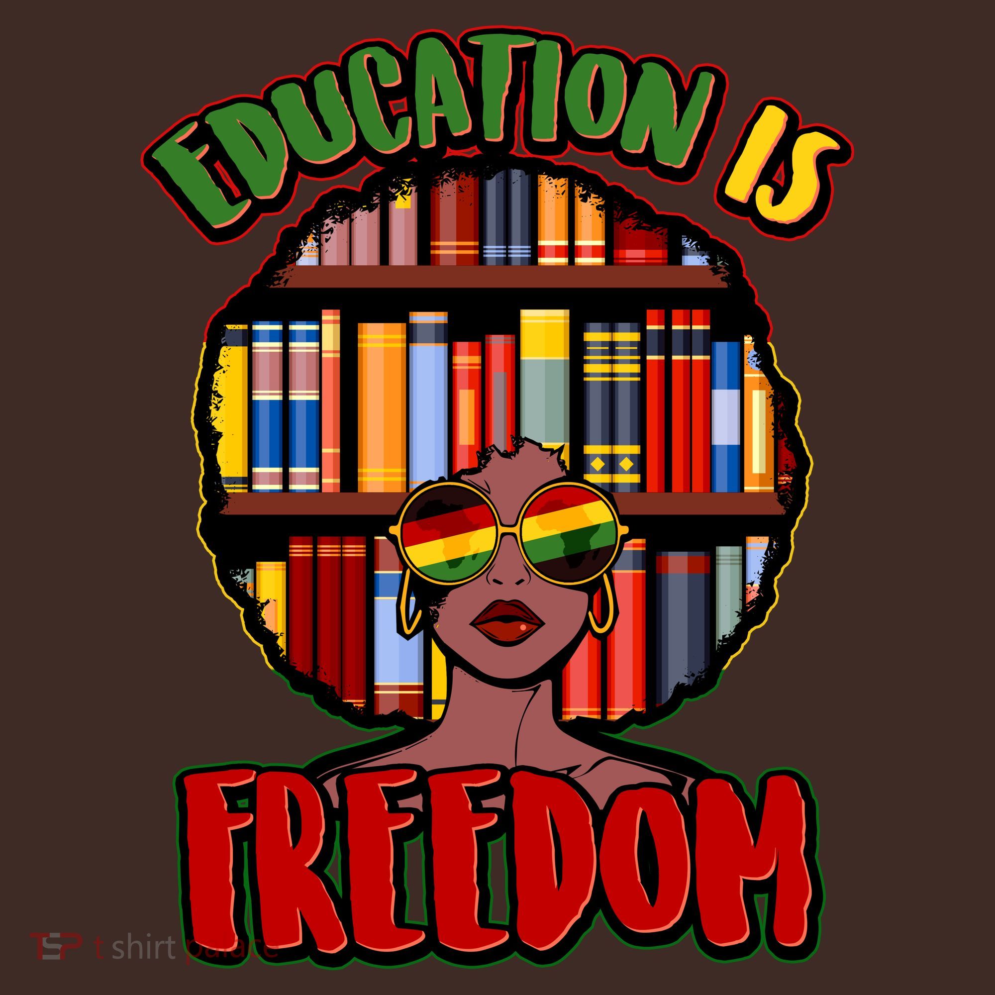 Education Is Freedom Black History Book Reading Lover Mousepad