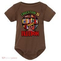 Education Is Freedom Black History Book Reading Lover Baby Bodysuit thumb 0