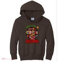 Education Is Freedom Black History Book Reading Lover Kids Hoodie thumb 0
