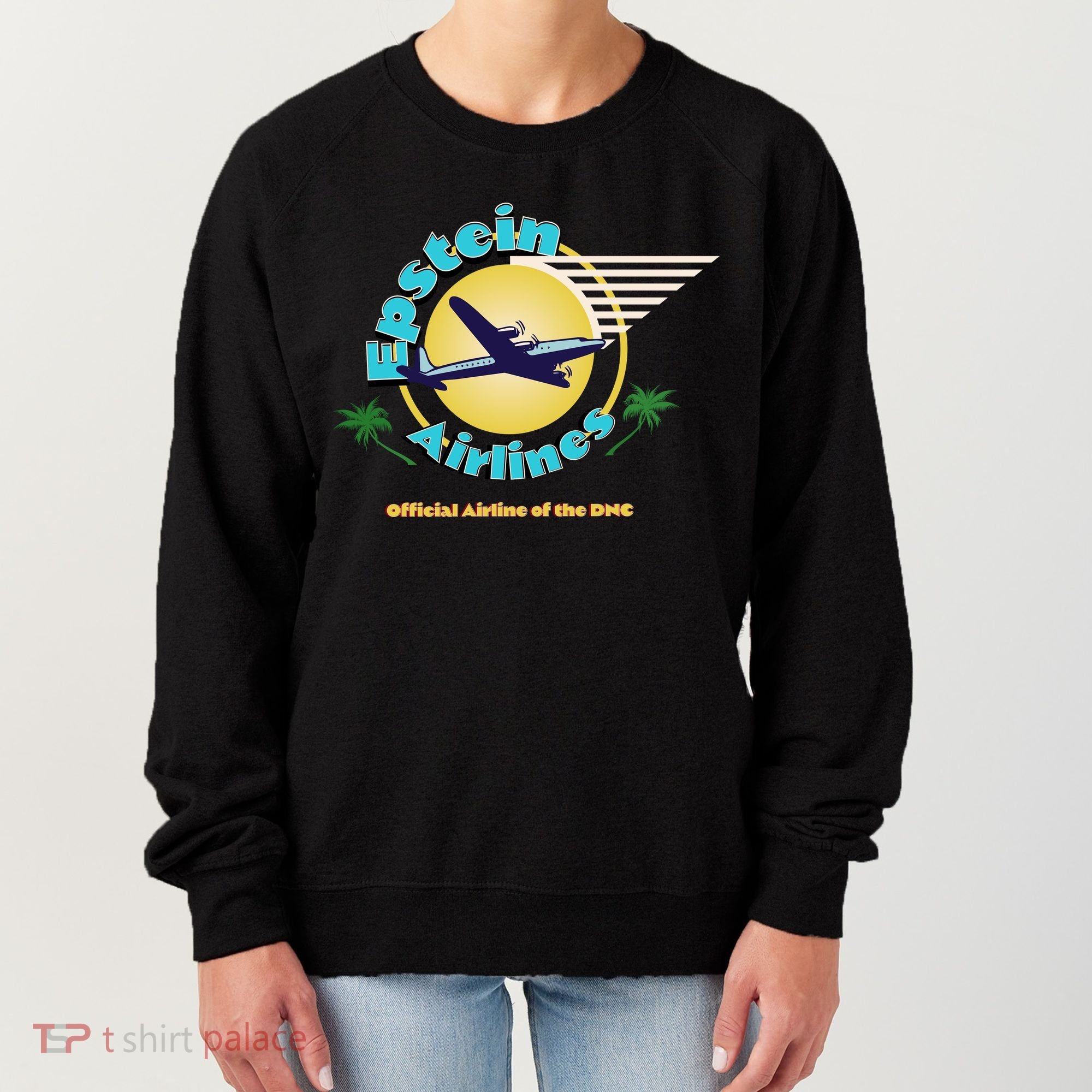 Epstein Island Funny Conservative Republican Women's Sweatshirt