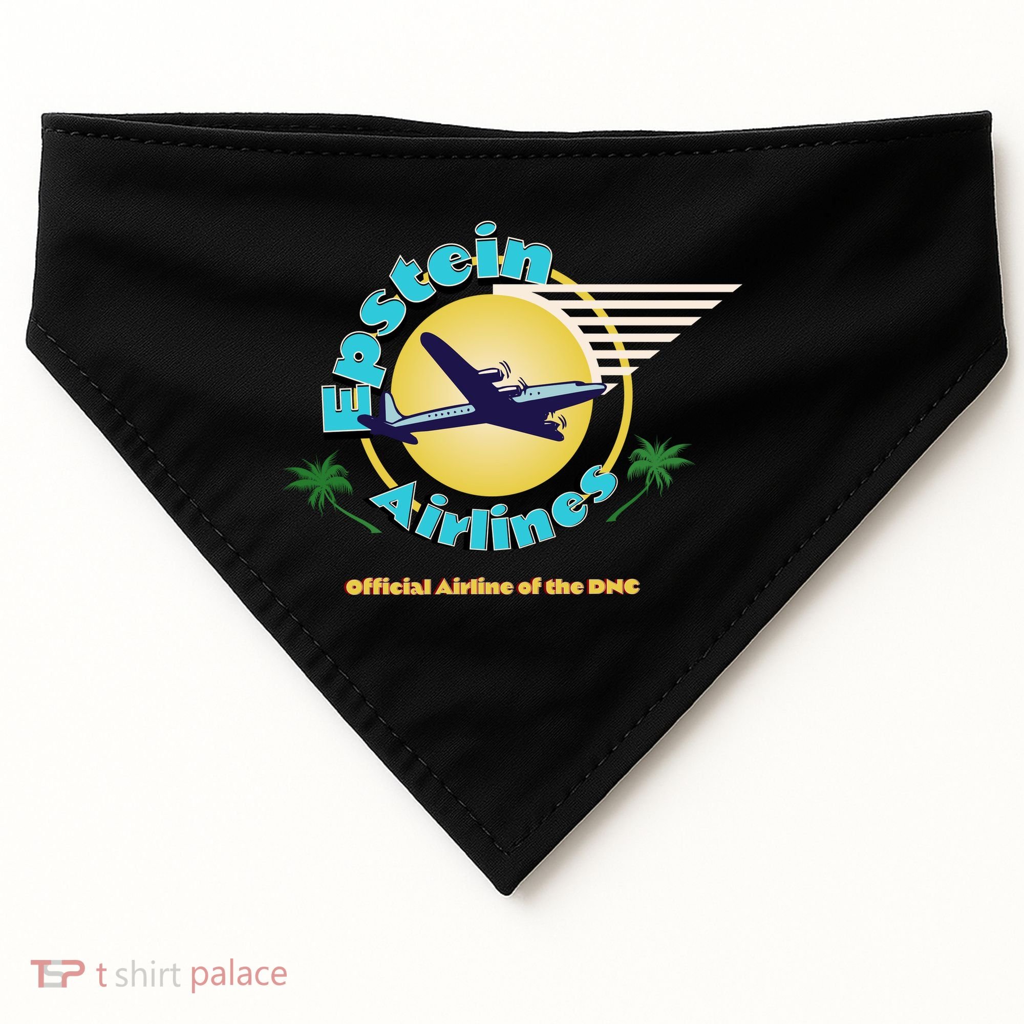 Epstein Island Funny Conservative Republican USA-Made Doggie Bandana