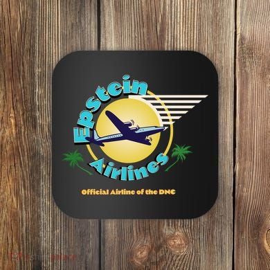 Epstein Island Funny Conservative Republican Coaster