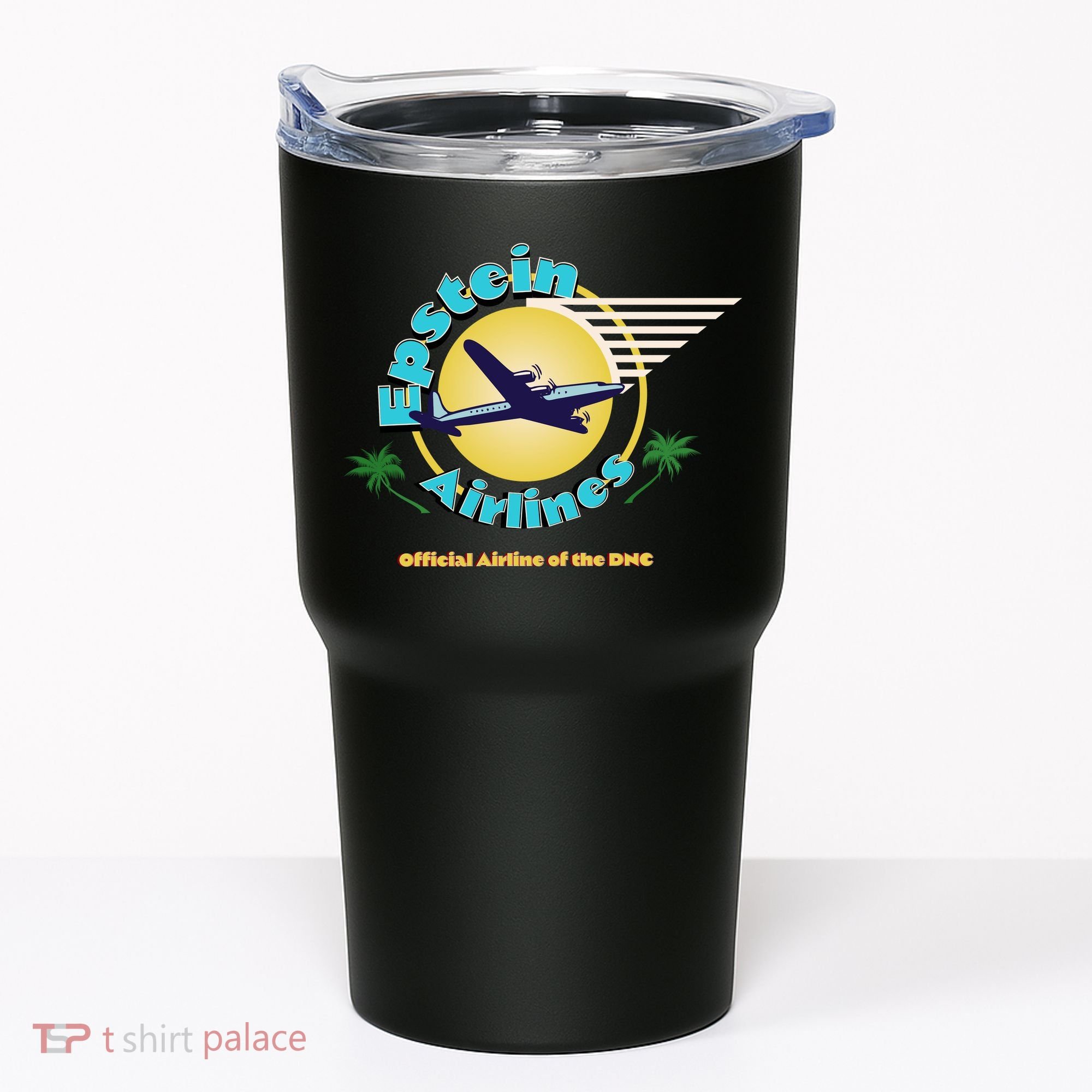 Epstein Island Funny Conservative Republican Tumbler