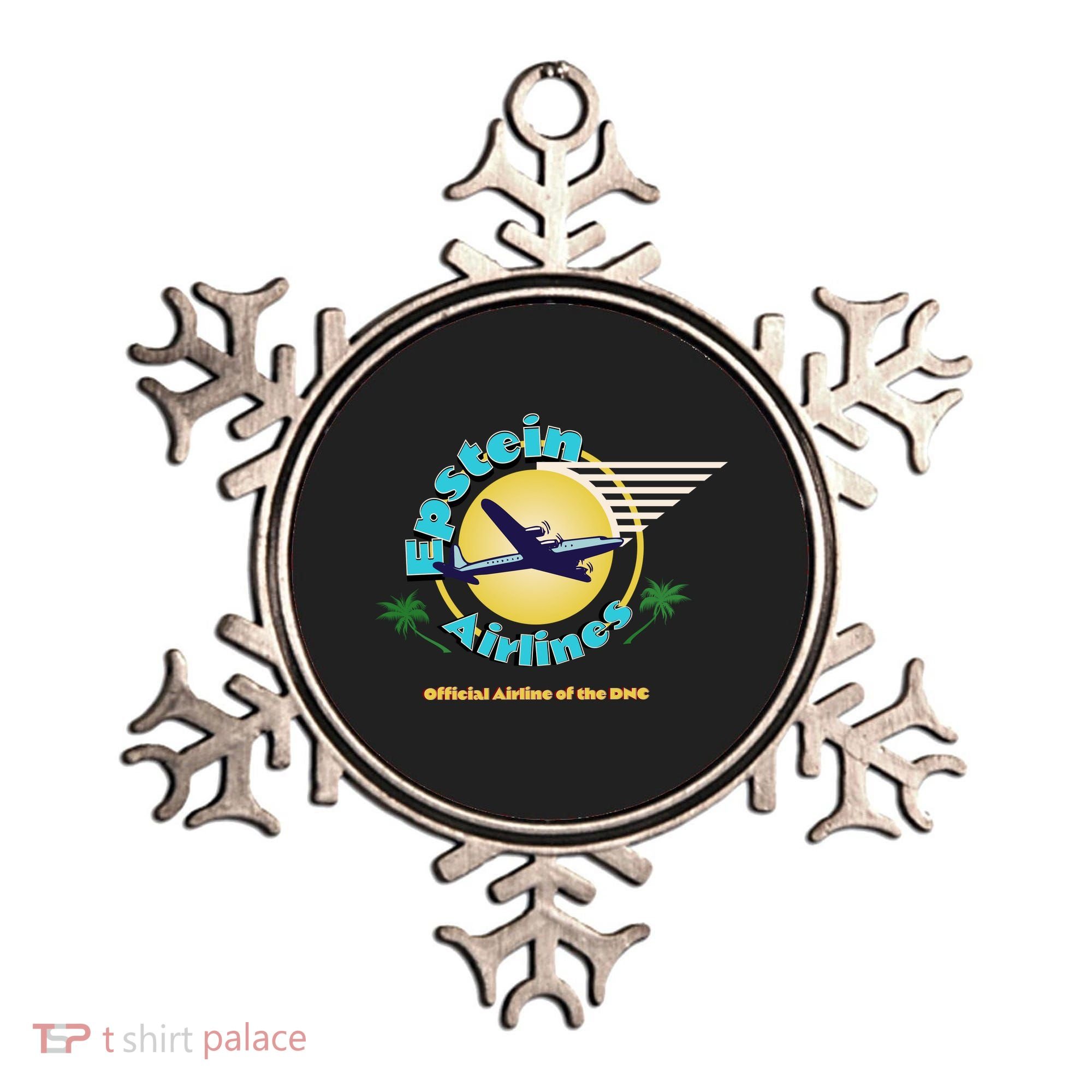 Epstein Island Funny Conservative Republican Ornament