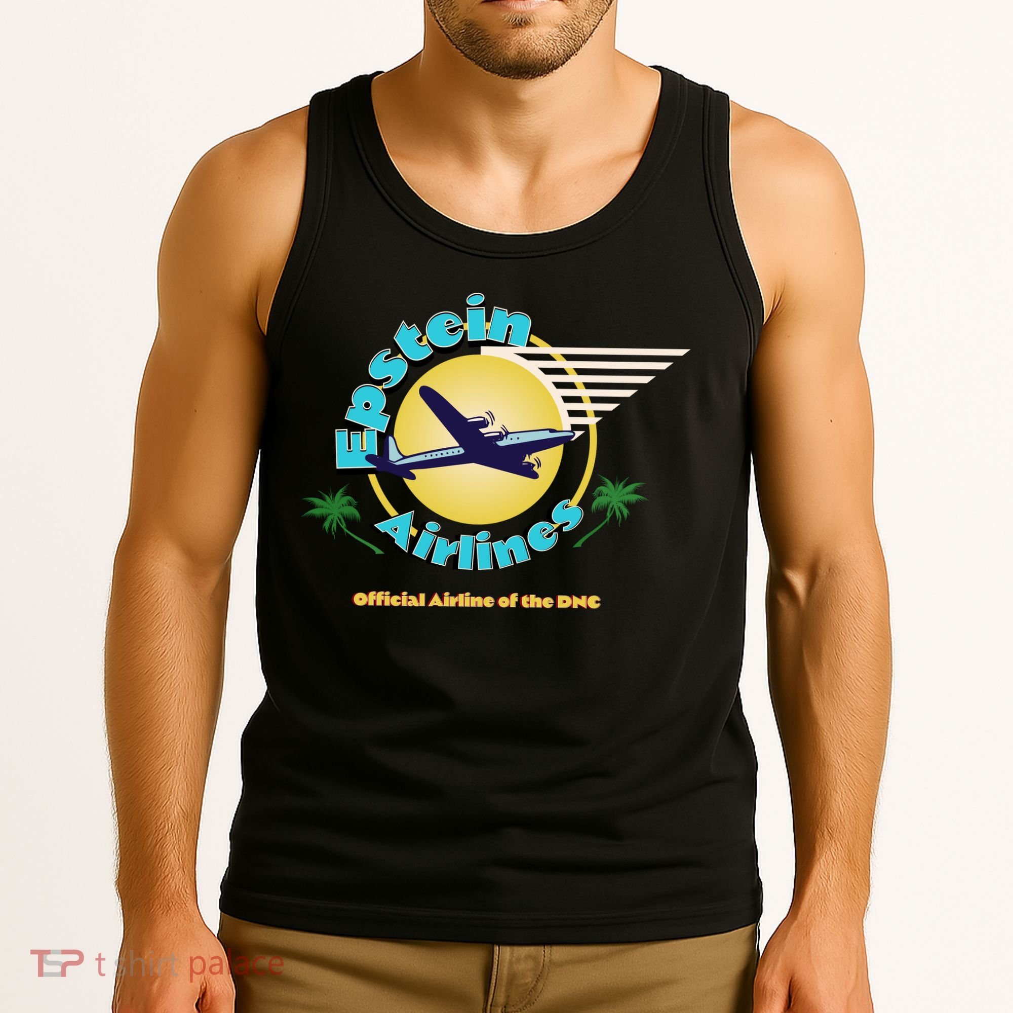 Epstein Island Funny Conservative Republican Tank Top
