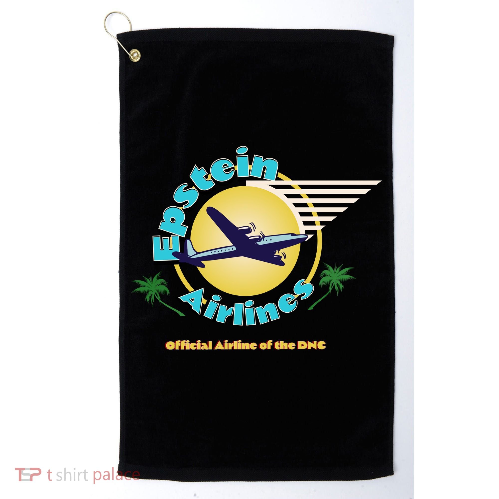 Epstein Island Funny Conservative Republican Golf Towel