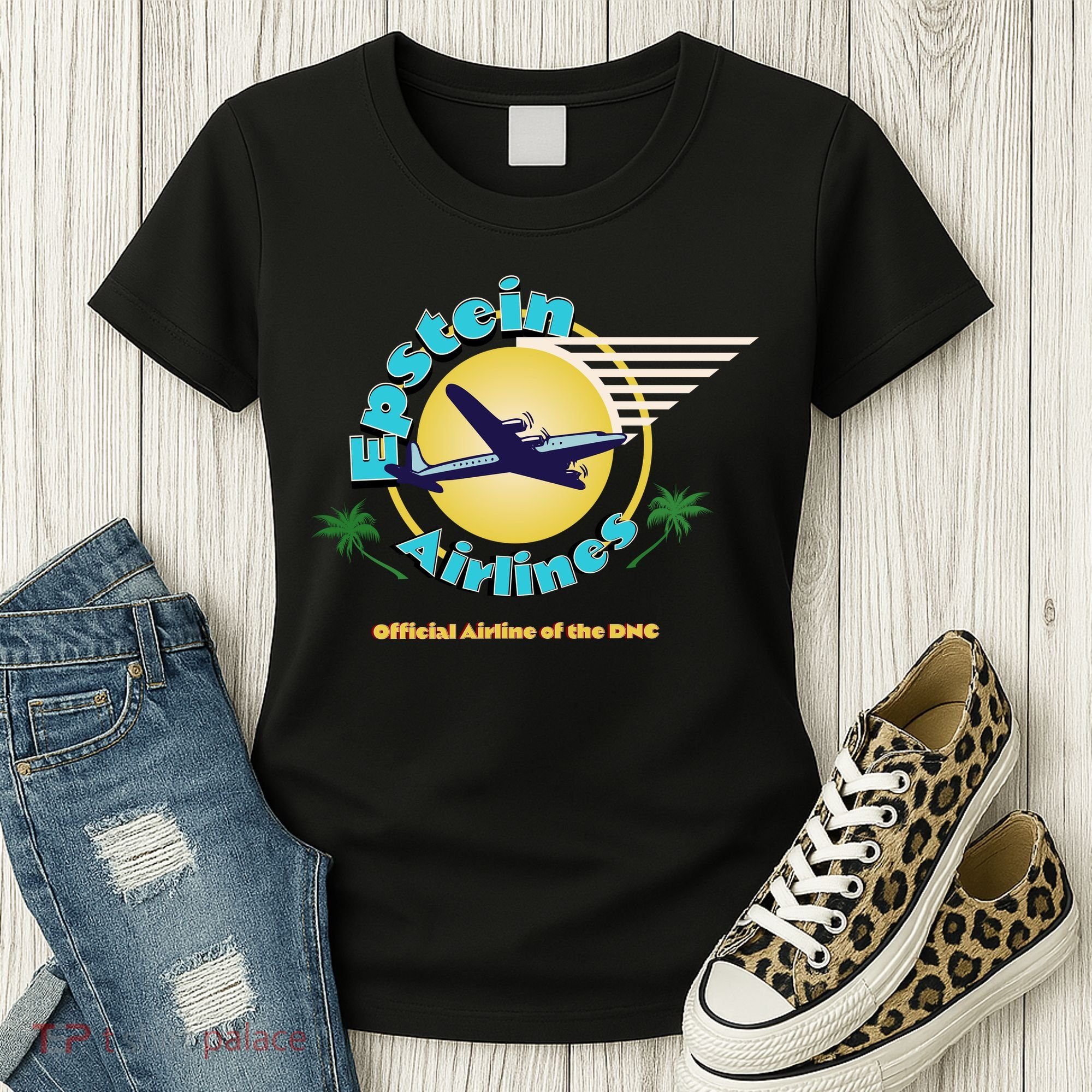 Epstein Island Funny Conservative Republican Women's T-Shirt
