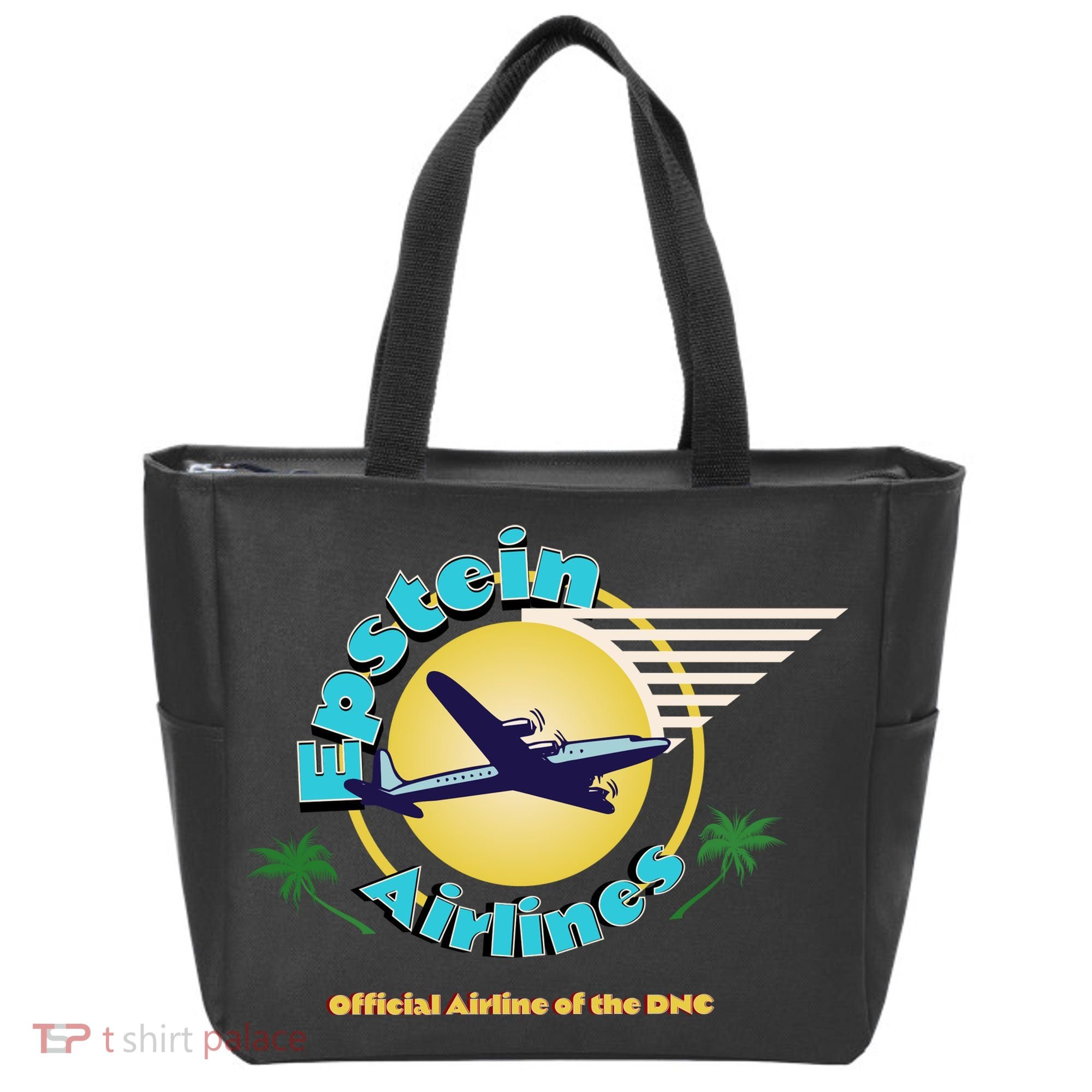 Epstein Island Funny Conservative Republican Tote Bag