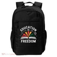 Education Is Freedom Teacher Student Back To School Gift Backpack thumb 0