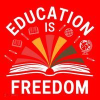 Education Is Freedom Teacher Student Back To School Gift Santa Hat thumb 1