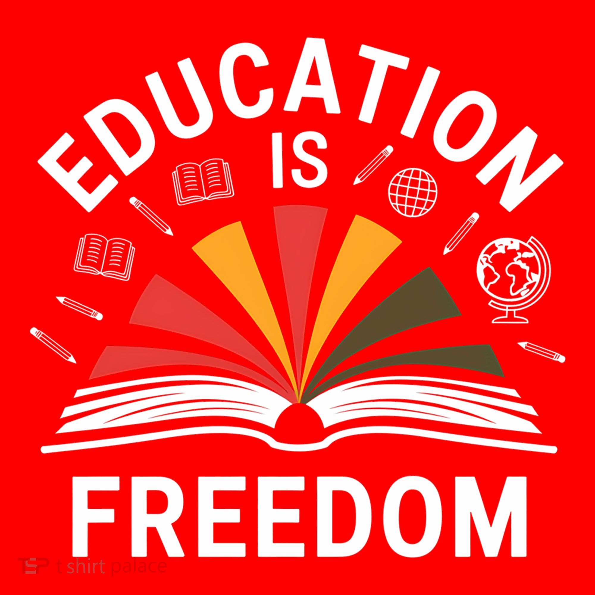 Education Is Freedom Teacher Student Back To School Gift Santa Hat