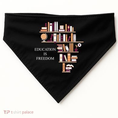 Education Is Freedom USA-Made Doggie Bandana