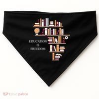 Education Is Freedom USA-Made Doggie Bandana thumb 0