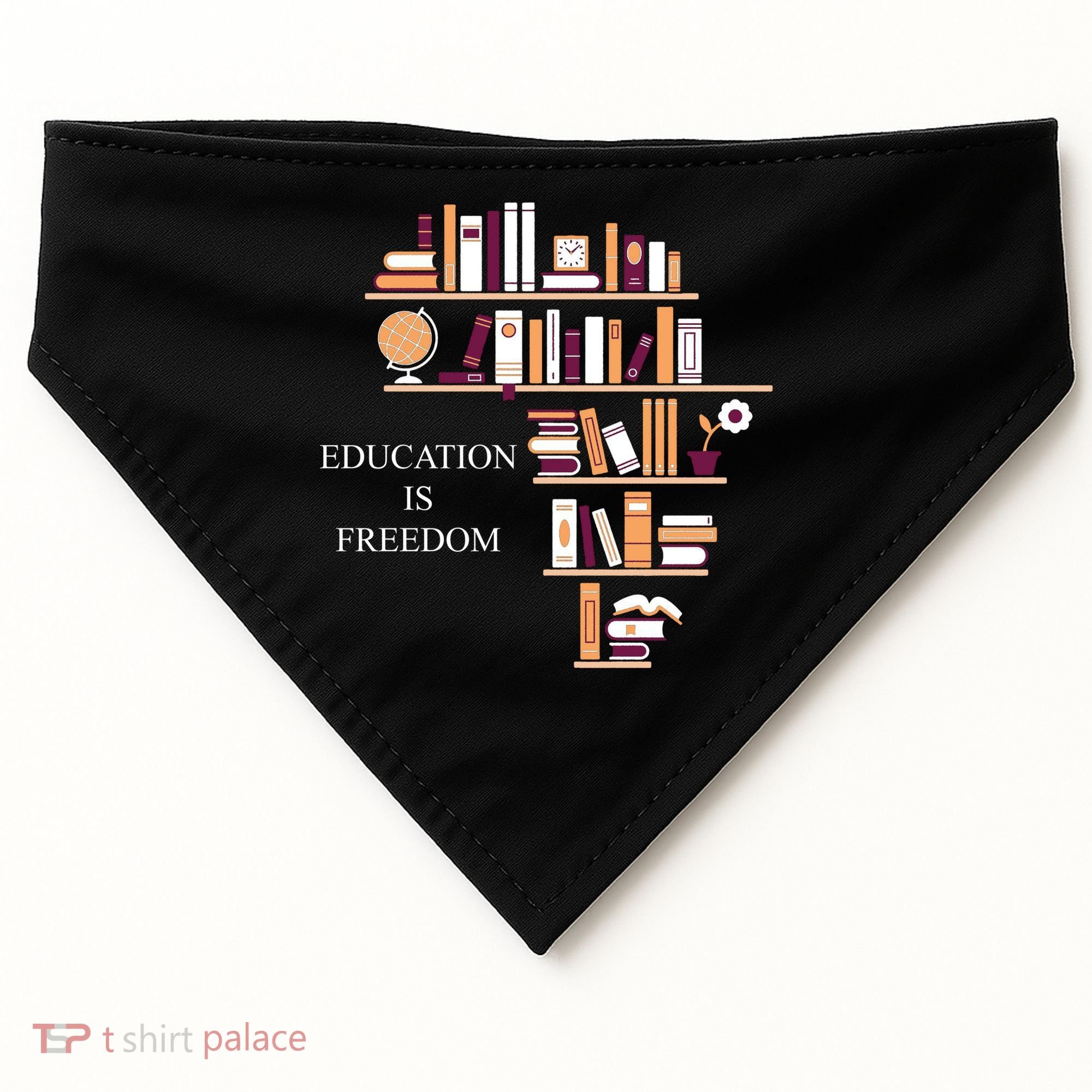 Education Is Freedom USA-Made Doggie Bandana