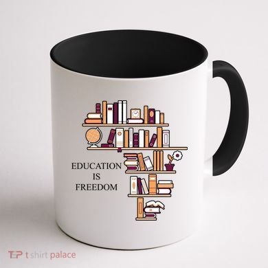 Education Is Freedom Coffee Mug back