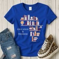 Education Is Freedom Women's T-Shirt thumb 3
