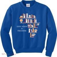Education Is Freedom Kids Sweatshirt thumb 0