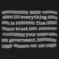 Everything Is Fine Trust Your Government T-Shirt thumb 7