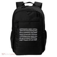 Everything Is Fine Trust Your Government Backpack thumb 0