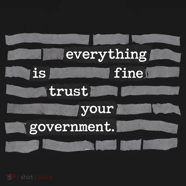 Everything Is Fine Trust Your Government Bucket Hat