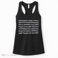 Everything Is Fine Trust Your Government Women's Tank Top thumb 0