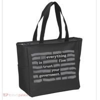 Everything Is Fine Trust Your Government Tote Bag thumb 2