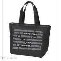 Everything Is Fine Trust Your Government Tote Bag thumb 3
