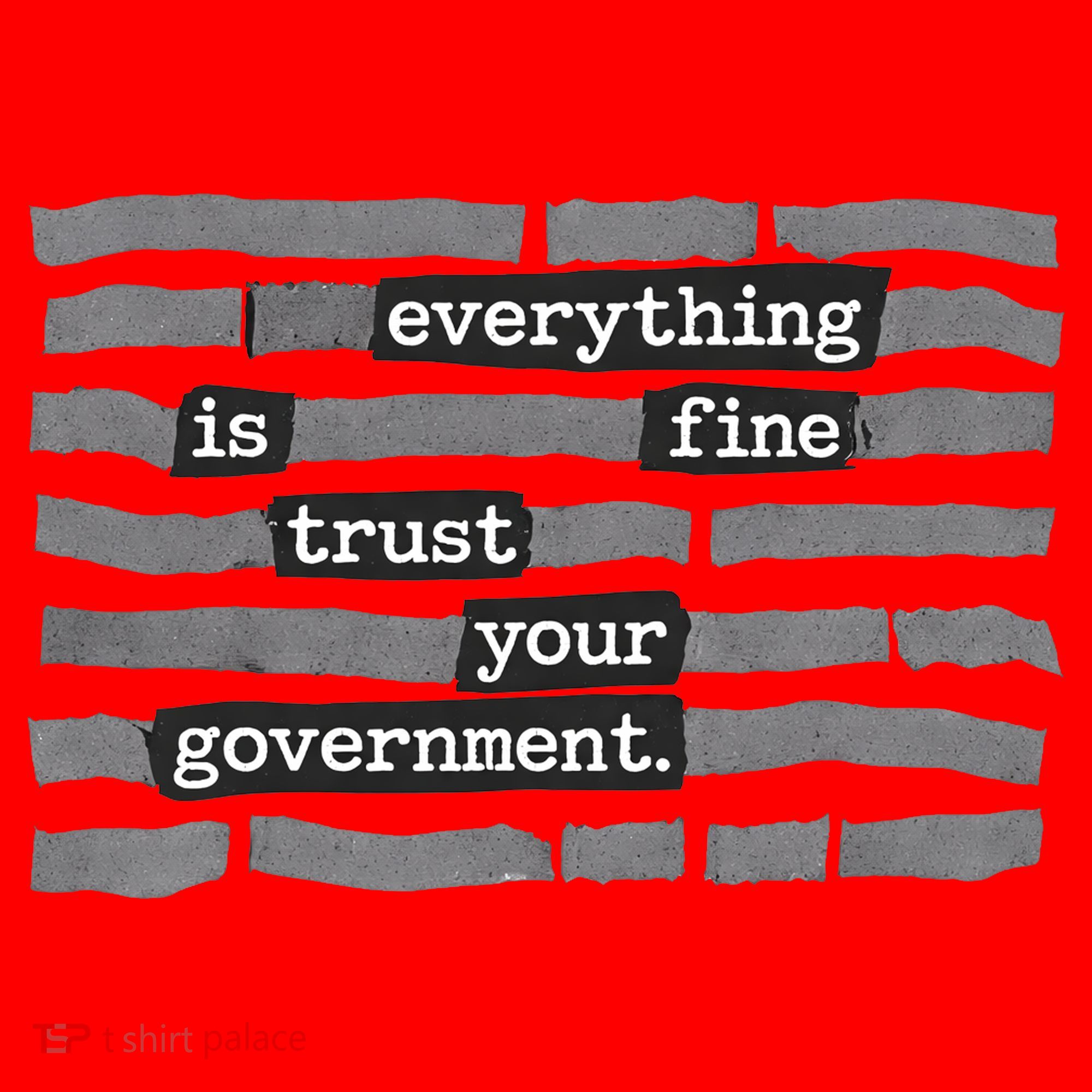 Everything Is Fine Trust Your Government Santa Hat