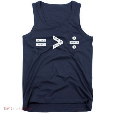 Equality Is Greater Than Division Symbols Tank Top